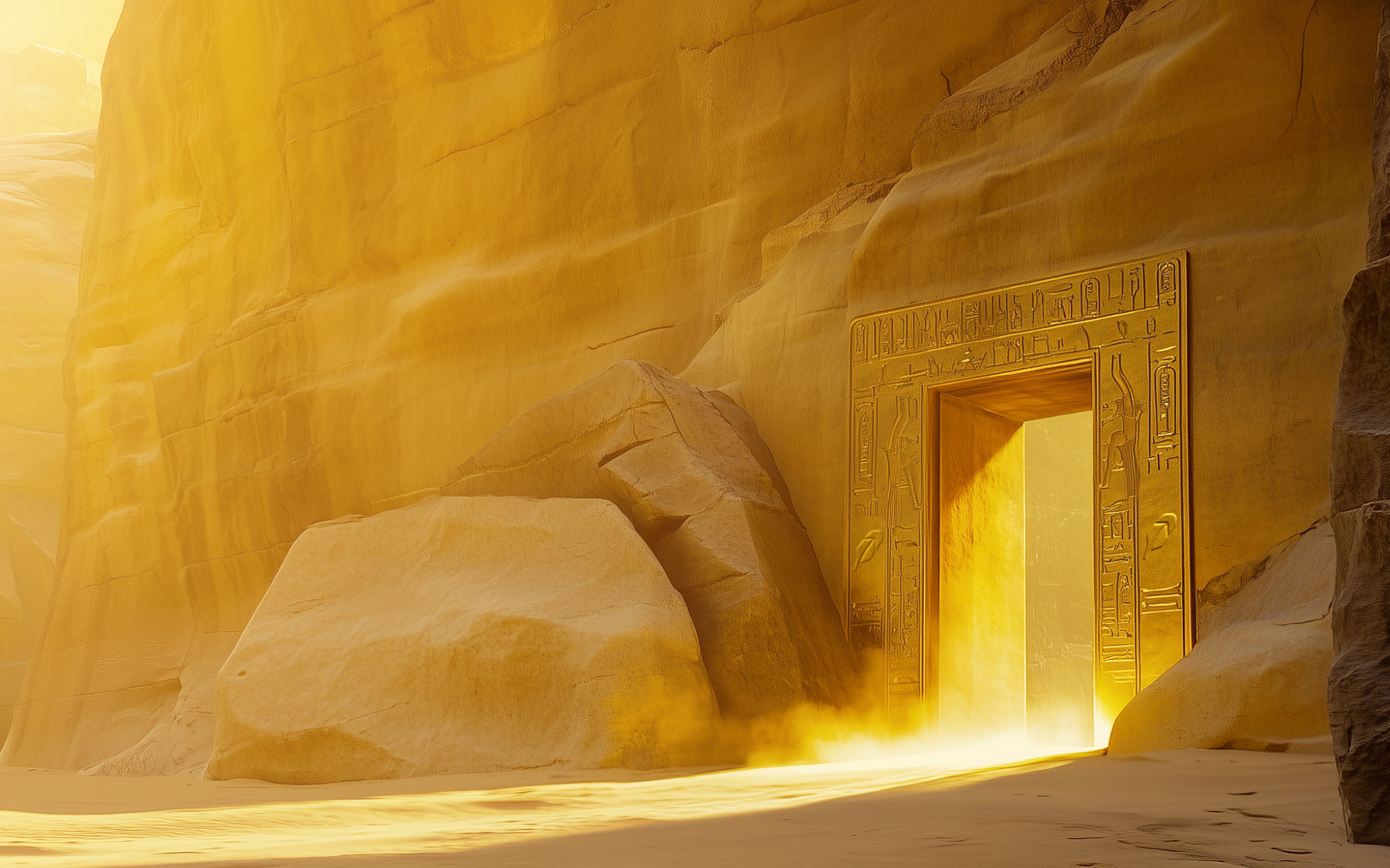 Golden Gate Through Mountain